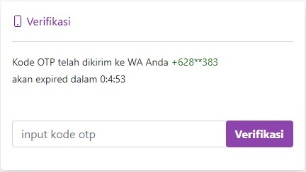 Verifikasi OTP